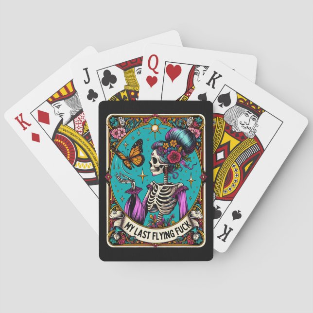 Jeu De Cartes Mon Dernier vol F*ck - Poker Jouer des cartes (dos)