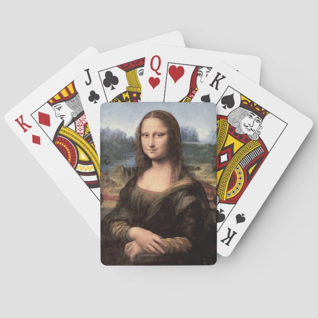 Jeu De Cartes Mona Lisa Peinture Portrait (dos)