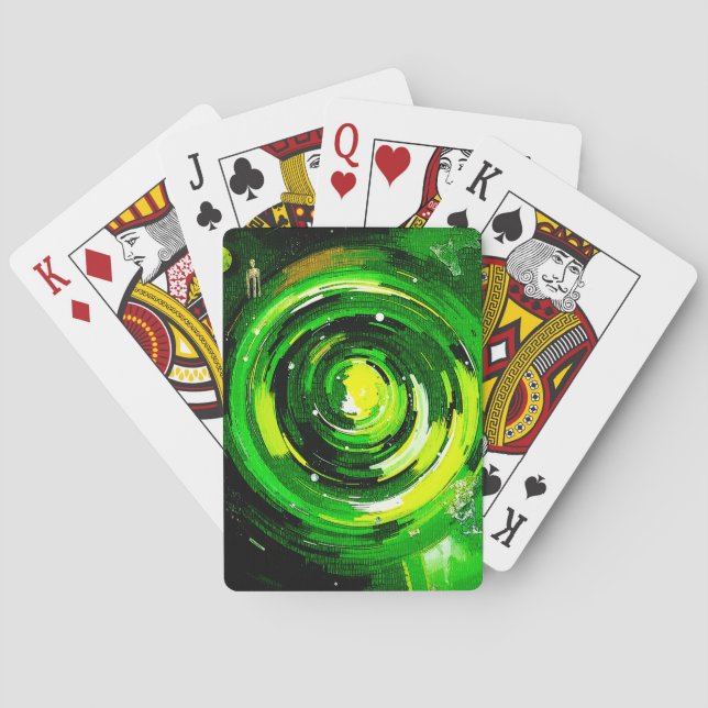 Jeu De Cartes Monde Vert (dos)