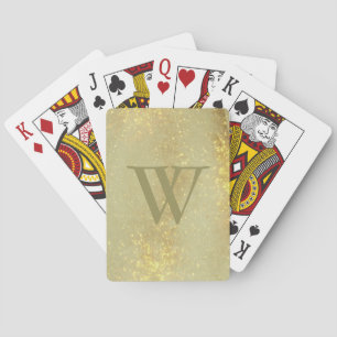 Jeu De Cartes Monogram Faux Gold Classic Playing Cards