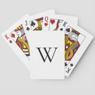 Jeu De Cartes Monogramme classique personnalisé