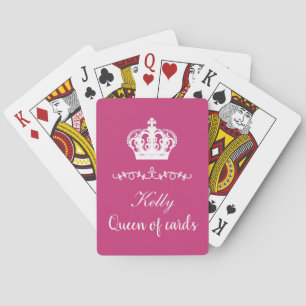Jeu De Cartes Monogramme drôle de couronne de monarchie de la