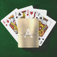 Monogramme en acier inoxydable or de luxe
