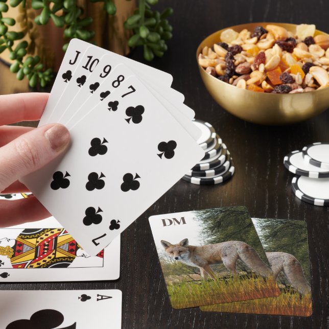 Jeu De Cartes Monogramme Red Fox Classic Cartes de Jeu (In Situ)