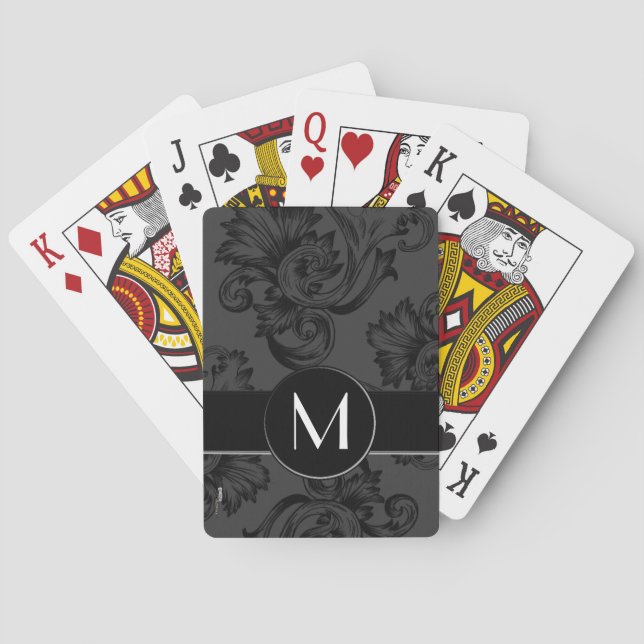 Jeu De Cartes Monogramme vintage (noir) (dos)