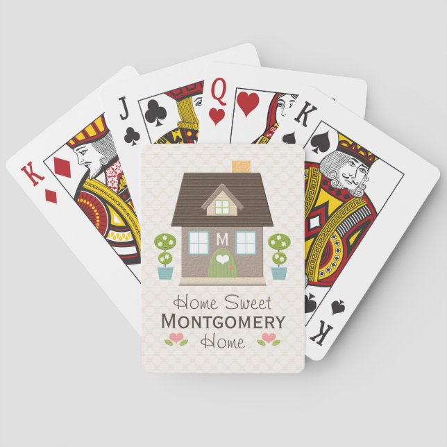 Jeu De Cartes Monogrammed House Bicycle® Playing Cards (dos)