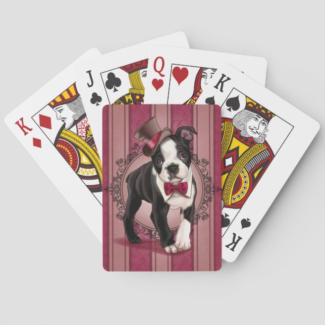 Jeu De Cartes Monsieur Boston Terrier (dos)