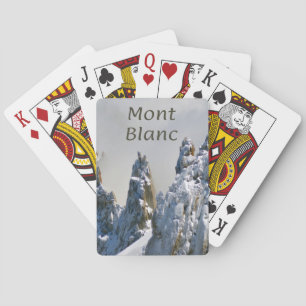 Jeu De Cartes Mont Blanc Monte Bianco Alpes de Montagne Blanche
