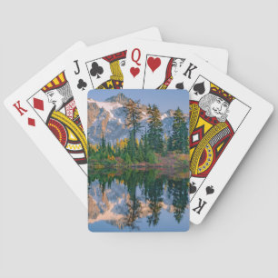 Jeu De Cartes Mont Shuksan reflété dans le lac Reflection