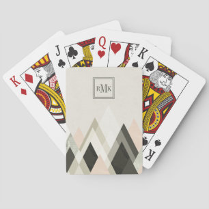 Jeu De Cartes Montagnes du monogramme   au delà des montagnes