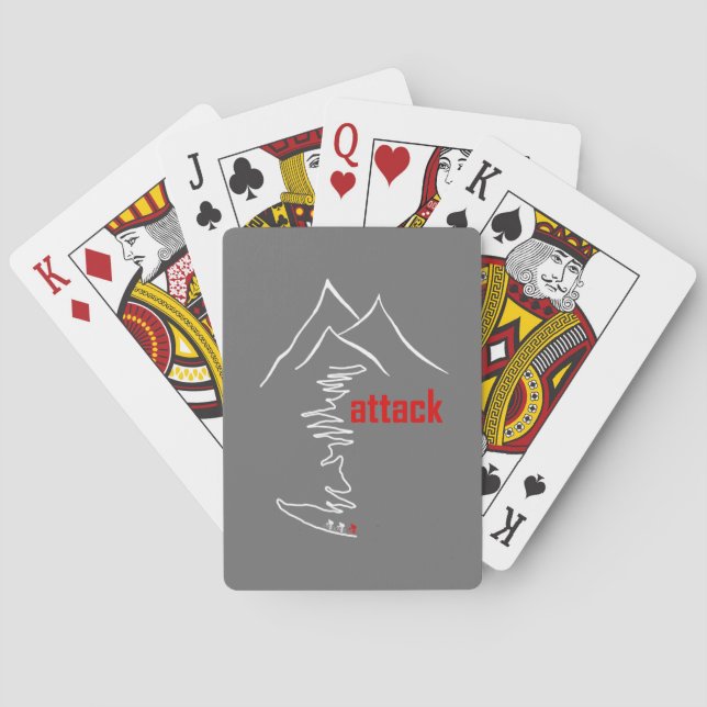 Jeu De Cartes Montée en vélo, Attaque (dos)