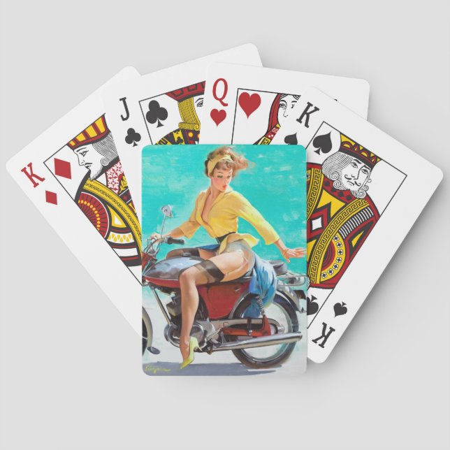 Jeu De Cartes Monter la broche de moto (dos)