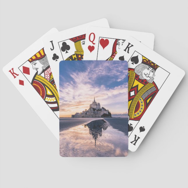 Jeu De Cartes Monuments | Mont Saint-Michel, Normandy France (dos)