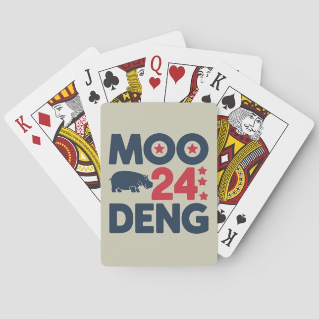 Jeu De Cartes Moo Deng 2024 Moo Deng Moo Deng Cute Baby Hippo (dos)
