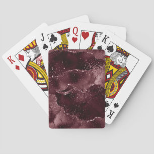 Jeu De Cartes Moody Agate   Vin Bordeaux Sangria Merlot Maroon
