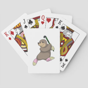 Jeu De Cartes Moon au hockey avec chauve-souris de hockey