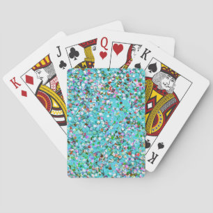 Jeu De Cartes Mosaïque multicolore moderne Paillettes Grit #7