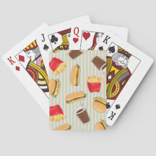 Jeu De Cartes Motif 2 d'aliments de préparation rapide