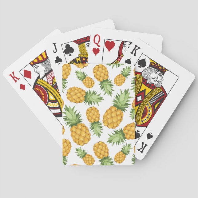 Jeu De Cartes Motif à ananas (dos)