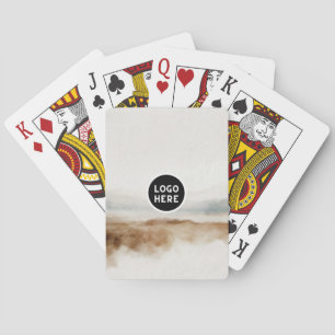 Jeu De Cartes Motif Abstrait Minimaliste Aquarelle Naturelle