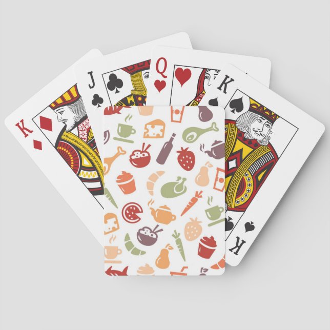 Jeu De Cartes Motif alimentaire (dos)