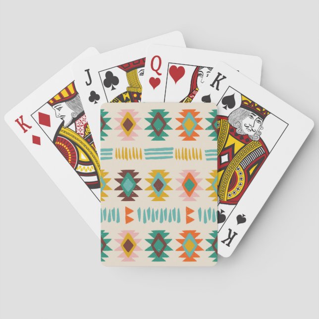 Jeu De Cartes Motif amérindien Navajo (dos)