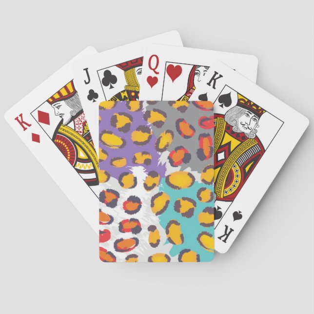 Jeu De Cartes Motif animal de faune (dos)