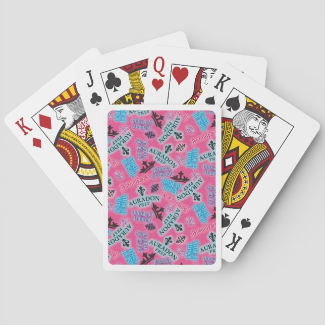 Jeu De Cartes Motif Auradon Prep Jouer des cartes (dos)