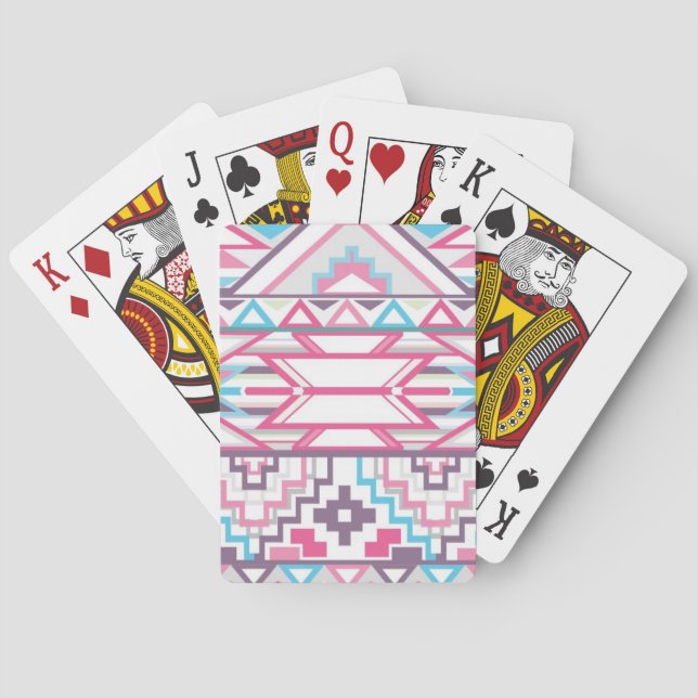 Jeu De Cartes Motif aztèque géométrique abstrait 3 (dos)
