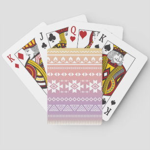 Jeu De Cartes Motif aztèque tribal d'ombre