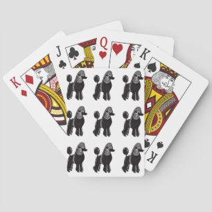 Jeu De Cartes Motif Black Standard Poodles Jouer Cartes