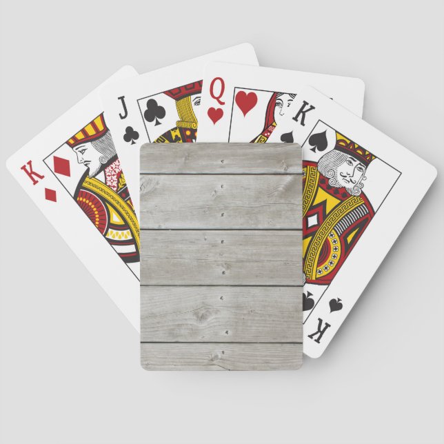 Jeu De Cartes Motif bois (dos)