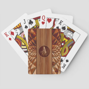 Jeu De Cartes Motif bois