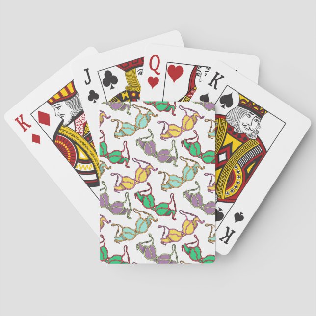 Jeu De Cartes Motif Bra multicolore (dos)