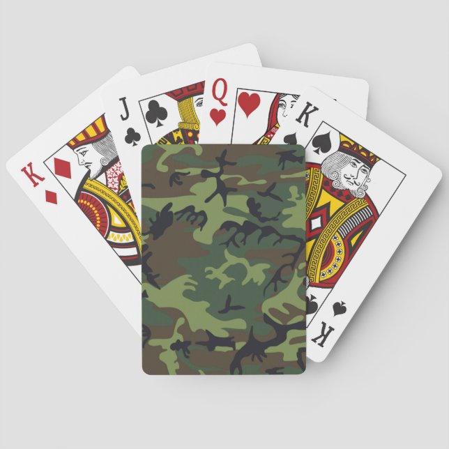 JEU DE CARTES MOTIF CAMOUFLAUGE (dos)