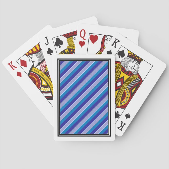 Jeu De Cartes Motif classique bleu violet  de pyjama (dos)