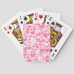 Jeu De Cartes Motif Coeurs Roses - Cartes de Lecture Vélos