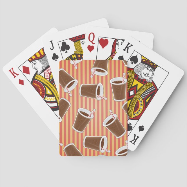 Jeu De Cartes Motif d'aliments de préparation rapide (dos)