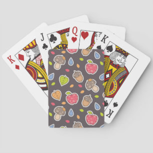 Jeu De Cartes motif d'automne