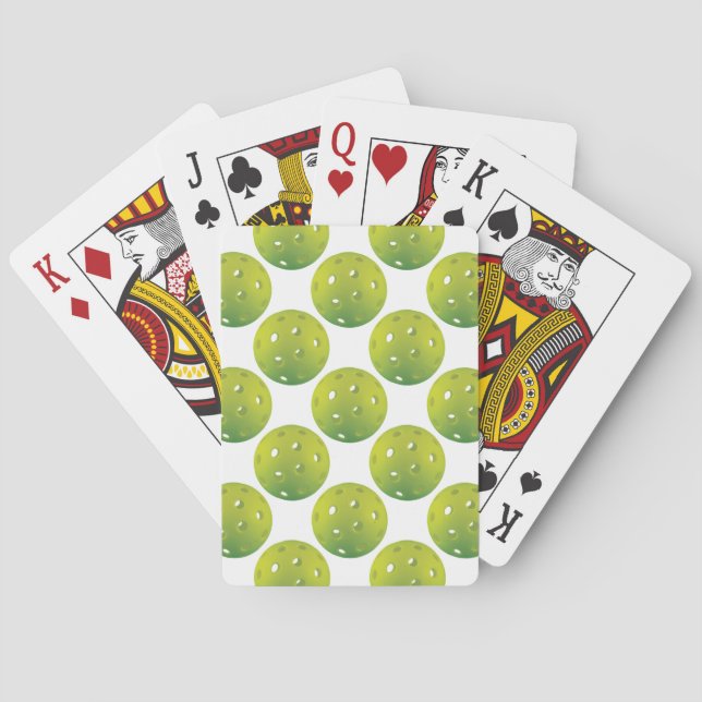 Jeu De Cartes motif de boules à couilles vertes (dos)