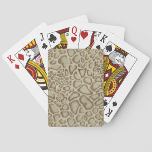 Jeu De Cartes Motif de camouflage à peau de reptile