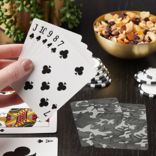 Jeu De Cartes Motif de Camouflage gris, Motif militaire, Armée