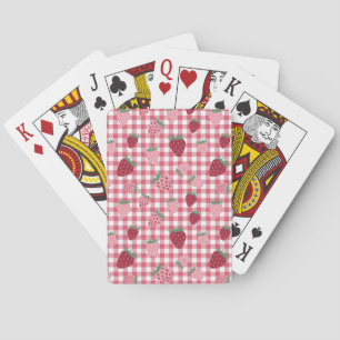 Jeu De Cartes Motif de champ fraise