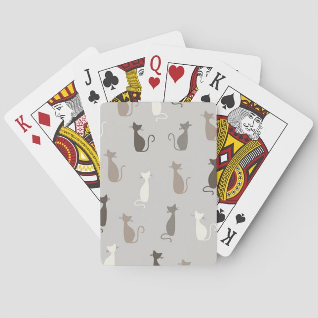 Jeu De Cartes Motif de chats (dos)