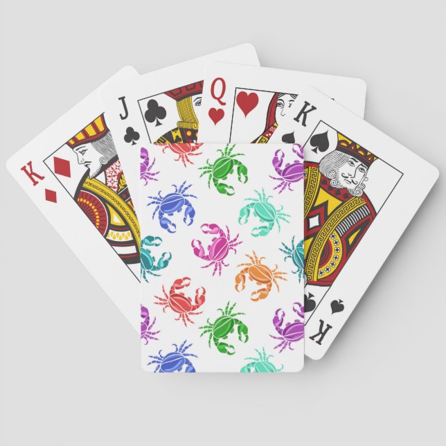 Jeu De Cartes Motif De Crabes (dos)