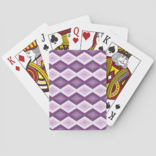 Jeu De Cartes Motif de diamant violet