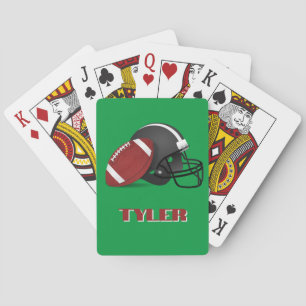 Jeu De Cartes Motif de football et de casque de football