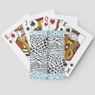 Jeu De Cartes Motif de fourrure animale sauvage