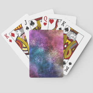 Jeu De Cartes Motif de galaxie coloré