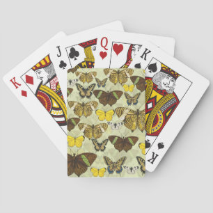 Jeu De Cartes Motif de graphique papillon vintage